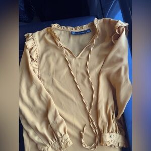NY&Company 3/4 sleeve goldenrod color blouse